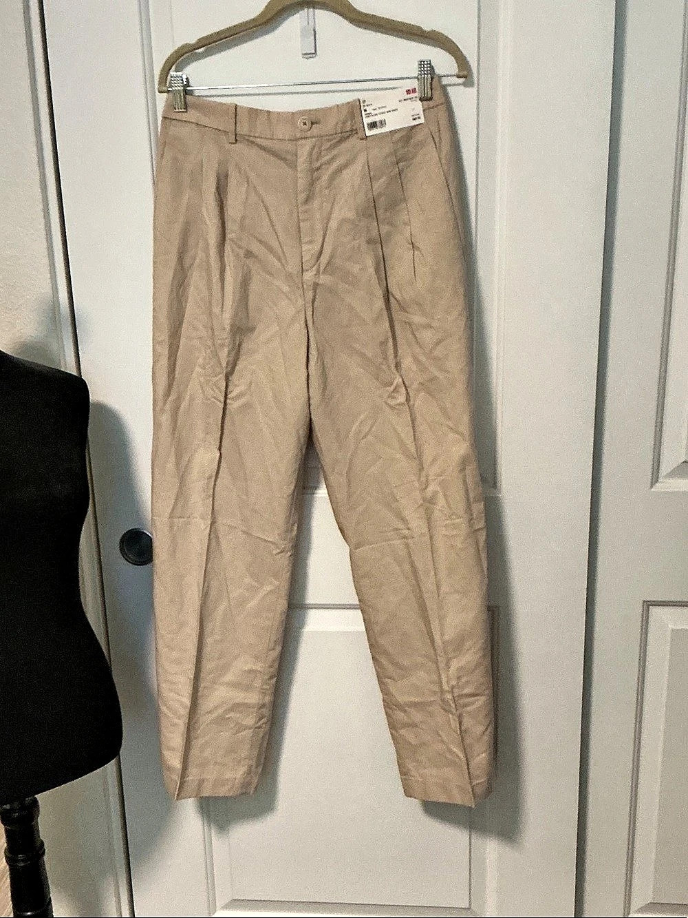 UNIQLO Linen Blend Tucked Wide Pants Wide Leg Linen Blend Pants Size Medium NWT